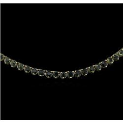 41.25ctw Sapphire Necklace - 14KT Yellow Gold