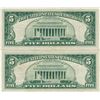 Image 2 : 1963 $5 Red Seal Bill Lot of 2