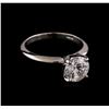 Image 1 : 1.61ct Diamond Solitaire Ring - 14KT White Gold