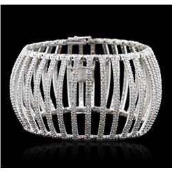 18KT White Gold 12.60ctw Diamond Bracelet