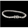 Image 2 : 14KT White Gold 5.52ctw Diamond Tennis Bracelet