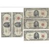 Image 1 : 1963 $5 Red Seal Bill Lot of 5