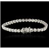 Image 2 : 14KT White Gold 6.75ctw Diamond Tennis Bracelet