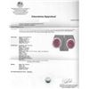 Image 3 : 12.36ctw Ruby and Diamond Earrings - 14KT Yellow Gold