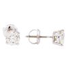 Image 2 : 1.05ctw Diamond Stud Earrings - 14KT White Gold