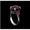 Image 4 : 15.25ctw Ruby Ring - 14KT White Gold