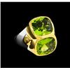 Image 1 : Crayola 8.90ctw Peridot Ring - .925 Silver