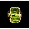 Image 2 : Crayola 8.90ctw Peridot Ring - .925 Silver