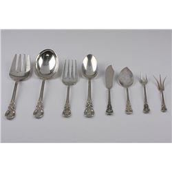 American Victorian 8 Piece Sterling Silver Completer Serving Set