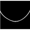 Image 1 : 3.70ctw Diamond Necklace - 18KT White Gold