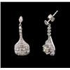 Image 2 : 2.59ctw Diamond Earrings - 14KT White Gold