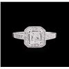 Image 2 : 1.05ctw Diamond Unity Ring - 14KT White Gold