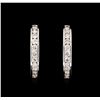 Image 1 : 2.04ctw Diamond Earrings - 18KT White Gold