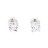 Image 1 : 1.00ctw Diamond Stud Earrings - 14KT White Gold