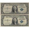 Image 1 : 1935 $1 Star Note Silver Certificate Currency Lot of 2