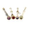 Image 3 : 10KT Yellow Gold Multi Gemstone Propelling Pencil Set