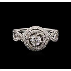 1.01ctw Diamond Ring - 14KT White Gold