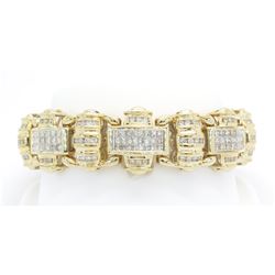 10.00ctw Diamond  Bracelet - 14KT Yellow Gold