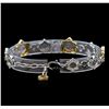 Image 2 : 0.70ctw Diamond Bracelet - 14KT Two-Tone Gold