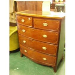 Regency mahogany bow fronted chest of drawers…