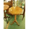 Image 1 : Early 19c walnut occasional table with twist …
