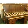 Image 1 : Georgian settle with four fielded panels…