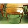 Image 1 : Kingwood marquetry bronze two tier table with…