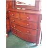 Image 1 : Victorian mahogany five drawer bow fronted ch…