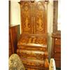 Image 1 : Dutch 18c style burr walnut bureau cabinet wi…