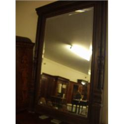 19c fruitwood pier mirror with turned columns…