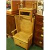 Image 1 : Two 'His and Hers' Alderney oak chairs…