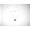 Image 1 : 14K GOLD NECKLACE WITH HIGH GRADE BLACK PEARL IN SHERE-BEUATIFUL UNIQUE DESIGN WITH TOTAL WEIGHT OF