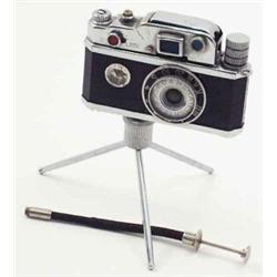 A miniature novelty 'camera' lighter, inscribed 'K.K.W. Camera Lighter' and with patent number, 2...