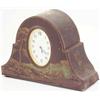 Image 1 : A Fryer & Co 'Victory V' lozenge clock tin, embossed and painted with a cottage landscape, 10 ins...