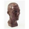 Image 1 : W. Van Oerden: A 1930's carved wood portrait bust of a man, 14 ins....