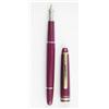 Image 1 : A burgundy Montblanc fountain pen (1)...
