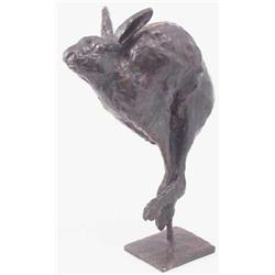 Laurence Edwards: a bronze hung Hare, signed and numbered, LE, 5/9 22 ins....