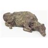 Image 1 : James Maberley: a bronze cow 'Tired', the cow lying down, 16.5 ins. long...