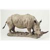 Image 1 : Ian Rank-Broadley: a bronze white Rhino, standing on a naturalistic base signed with a monogram a...