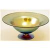 Image 1 : A WMF iridescent glass comport, on pedestal base, 8.75ins diameter...