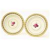 Image 1 : A pair of late 18th century Derby dessert plates, from The Prince of Wales service, each painted...