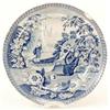 Image 1 : An early 19th century blue and white pearlware plate, printed with Carey's Lady of the Lake, prin...