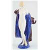 Image 1 : A Royal Doulton figure, 'The Bather', HN687, Style 1, blue and mauve robe, in production 1924-49...