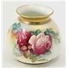 Image 1 : A Royal Worcester vase, painted with roses in bright enamels by M.hunt, signed, shape H158, 5 in....