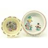Image 1 : A Shelley bone china baby's plate, decorated with a design by Mabel Lucy Attwell, together with a...
