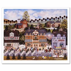 Celebration of America Limited Edition Lithograph by Jane Wooster Scott, Numbered and Hand Signed wi