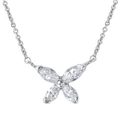 14KT White Gold Diamond Necklace - #1859