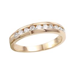 14KT Yellow Gold Diamond Wedding Band - #747