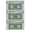 Image 2 : Lot of (3) Consecutive 1934A $500 FRN Notes PMG Graded 64EPQ