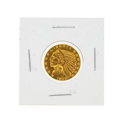 1909-D $5 Indian Head Half Eagle Gold Coin